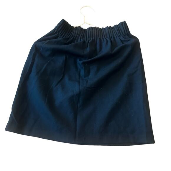 J. Crew factory Mini Skirt Women's lined black Pull On Elastic Waist size 0 - Picture 2 of 6